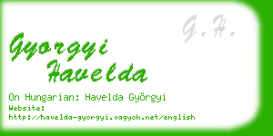 gyorgyi havelda business card